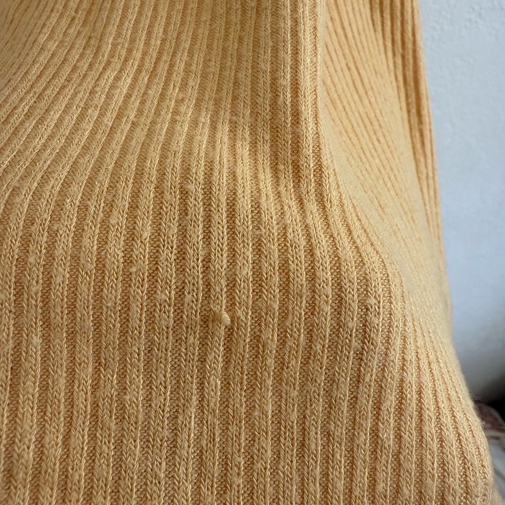 Project Social T Gold/yellow Ribbed Tank Top - Picture 3 of 4